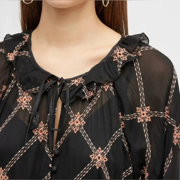 🆕 Johnny Was Jackie Mini Dress Black Small - Picture 8 of 15